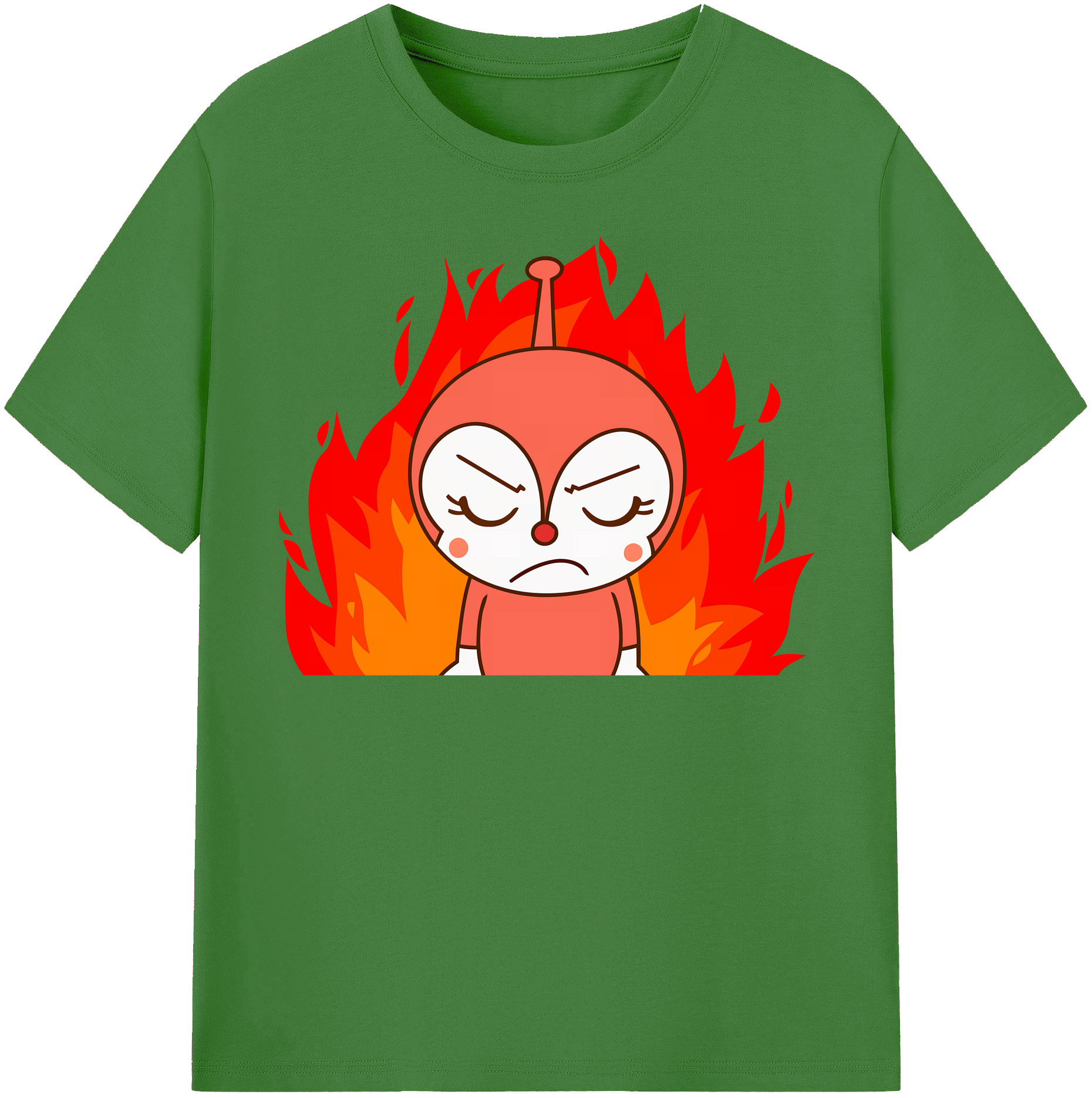 （画像用） アンパンマン Anpanman レディースカジュアルプリントTシャツ（綿100％）